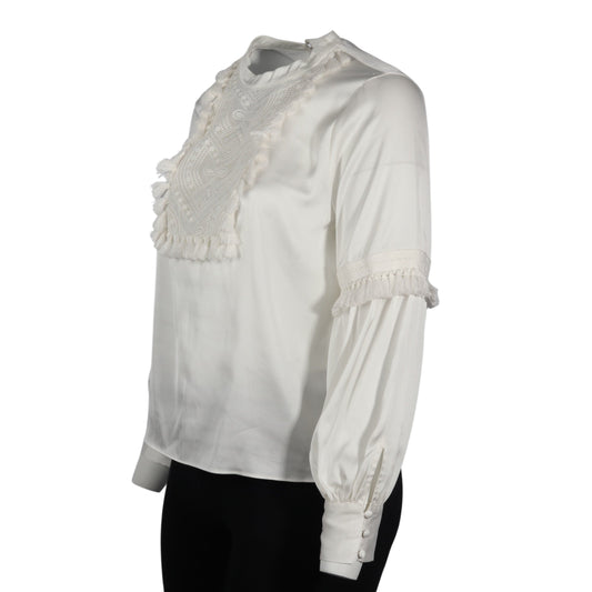 RYEGRASS Womens Tops XL / White RYEGRASS - Love Bowery Poplin Shirt