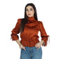 RYEGRASS Womens Tops XS / Brown RYEGRASS - Turtle Neck Blouse