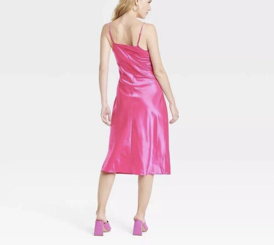 A NEW DAY - Women's Satin Ruched Slip Dress