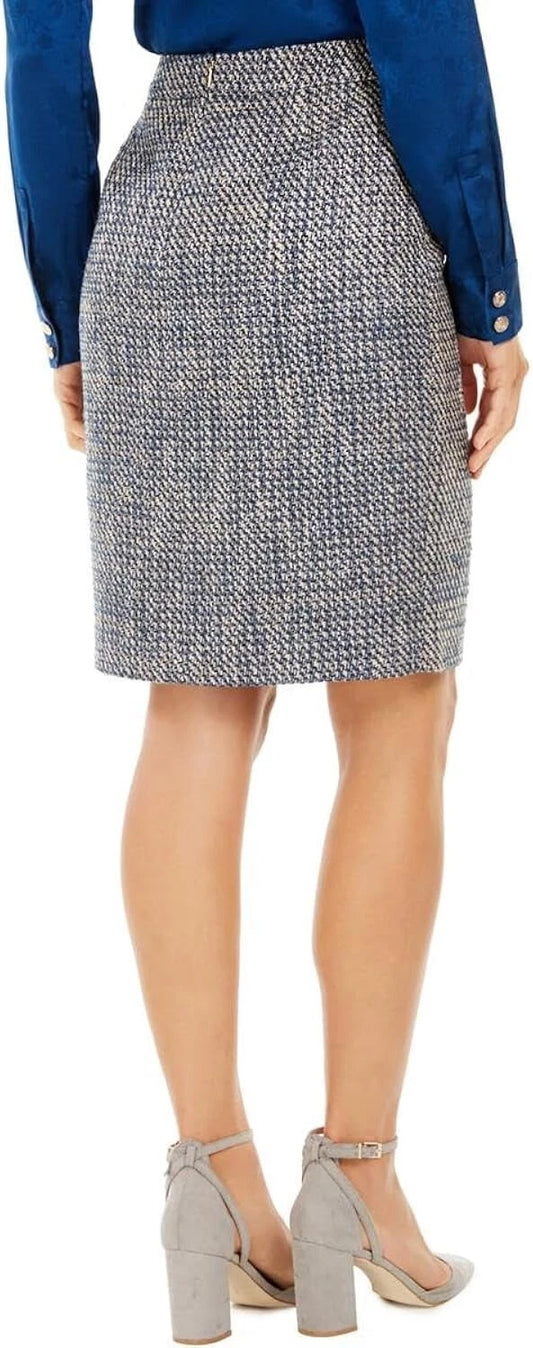 CALVIN KLEIN - Tweed Pencil Skirt