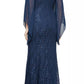 SLNY - Bluefly Lace Embellished Evening Dress