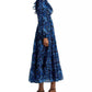 AQUA - Paisley Print Tiered Maxi Dress
