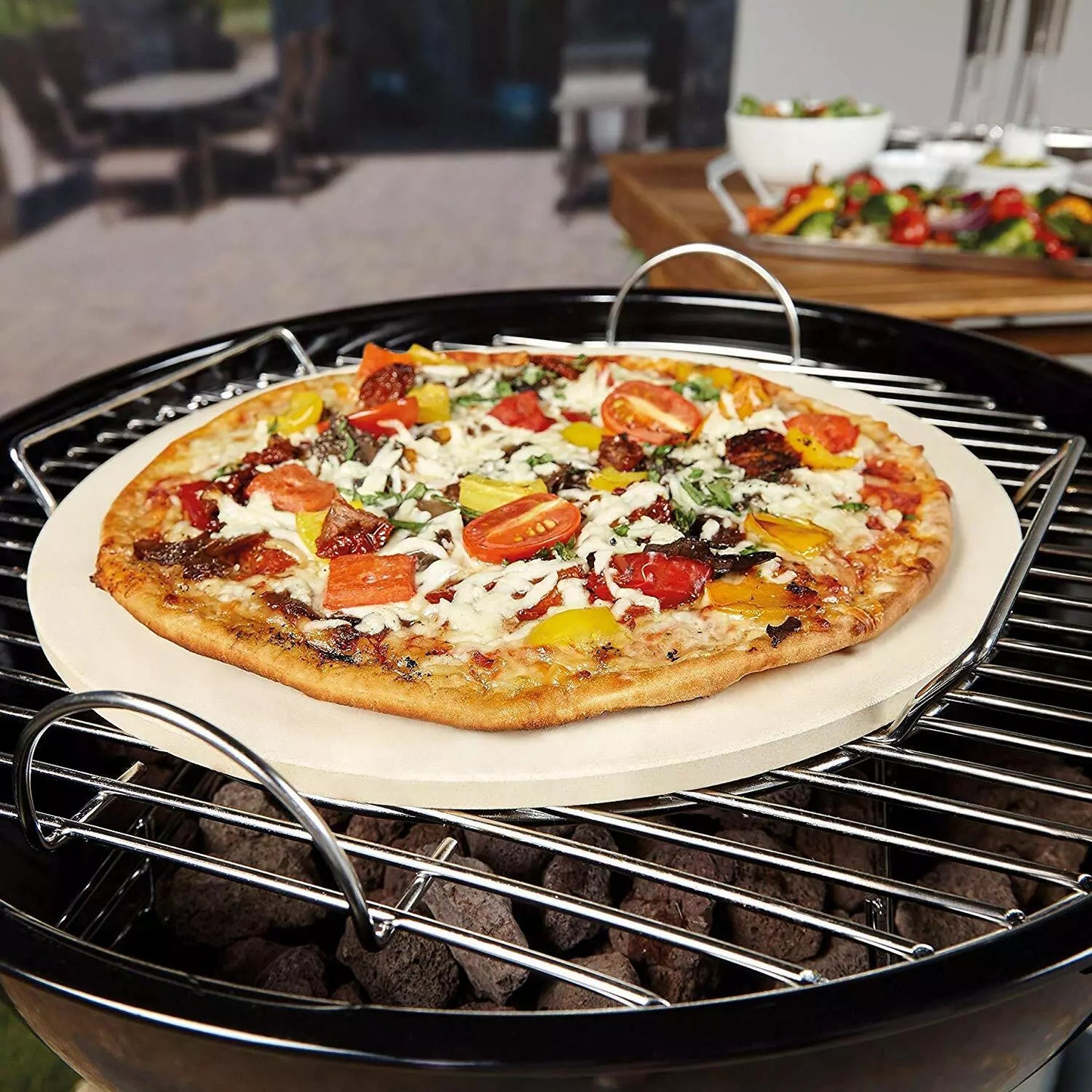 HOME IDEAS  -  Round Baking Stone Set Pizza Stone