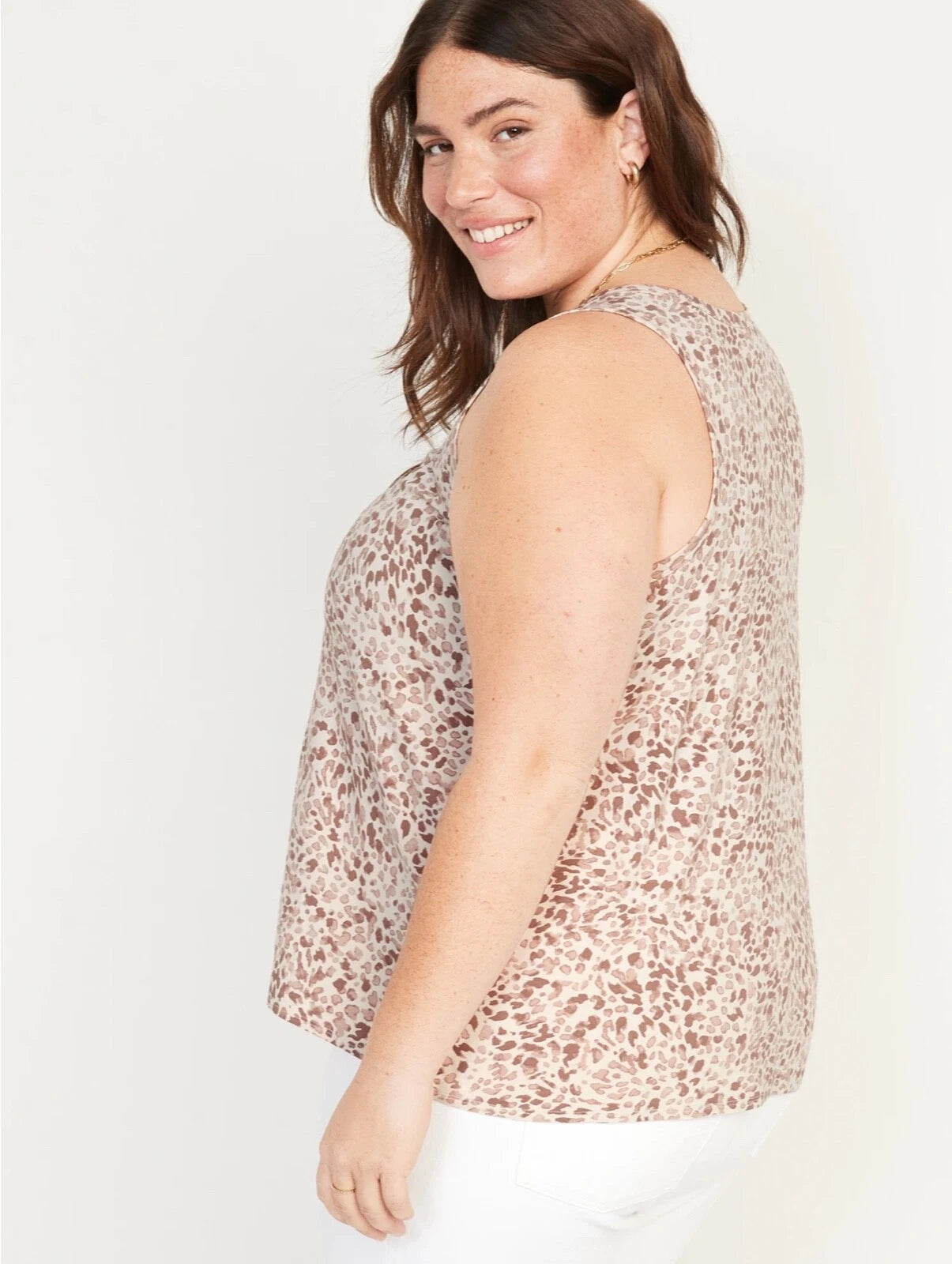OLD NAVY - Leopard-Print Sleeveless Tank Top