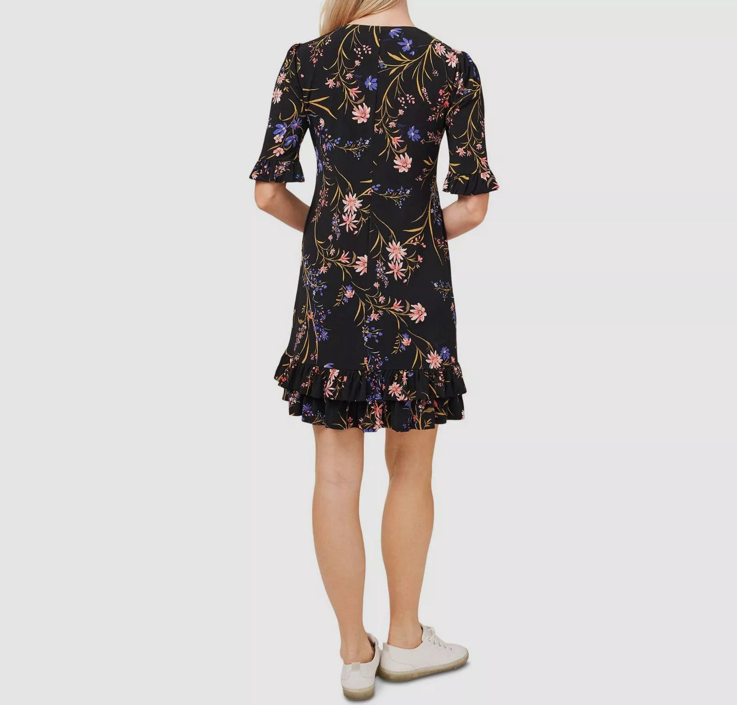 CECE - Floral Ruffled Mini Dress