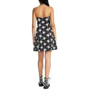 BETSEY JOHNSON - Halter Mini Fit & Flare Dress