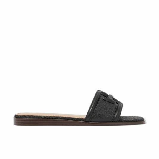 SAM EDELMAN Womens Shoes 36.5 / Black SAM EDELMAN - Irina Logo Emblem Slide Sandals