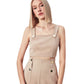 SATEEN Womens Tops L / Beige SATEEN - Sleeveless Blouse