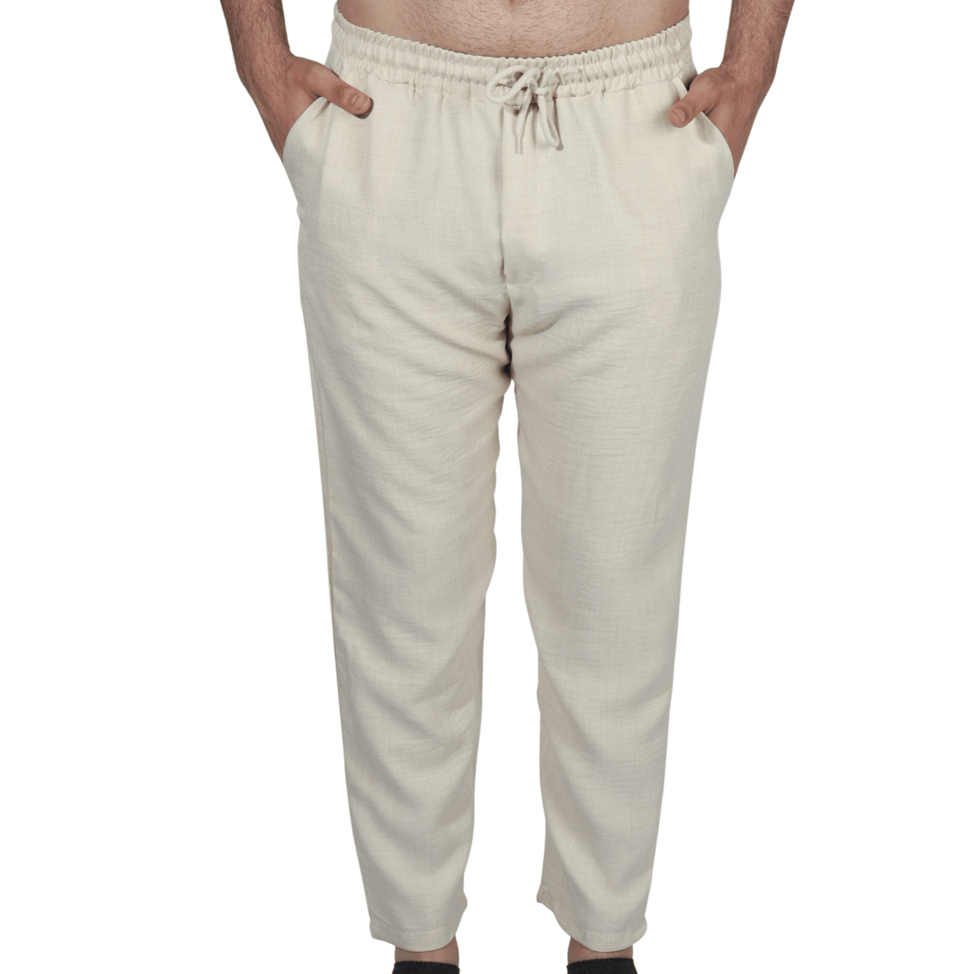 SAYFA Mens Bottoms Beige / 25W x 28L SAYFA - Pull Over Casual Pants
