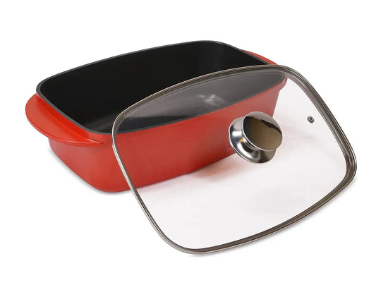 SEDONA Kitchenware Red SEDONA - Aluminum Multi-Purpose Roaster Pan with Lid