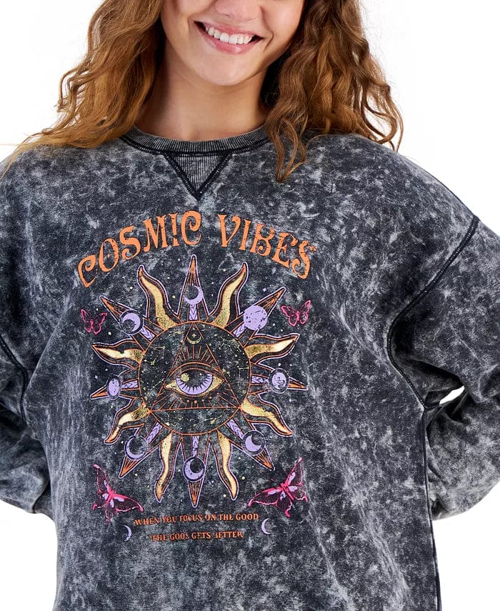 SELF ESTEEM Womens Tops SELF ESTEEM - Cosmic Vibes Crewneck Sweatshirt