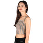 SELF ESTEEM Womens Tops S / Multi-Color SELF ESTEEM - Houndstooth Crop Top