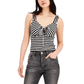 SELFIE Womens Tops SELFIE - Juniors V-Neck Cinch-Front Tank