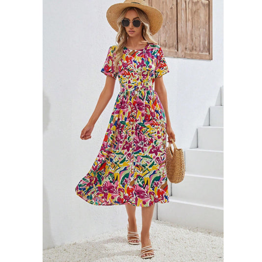 SHEIN - All Over Print A-Line Dress