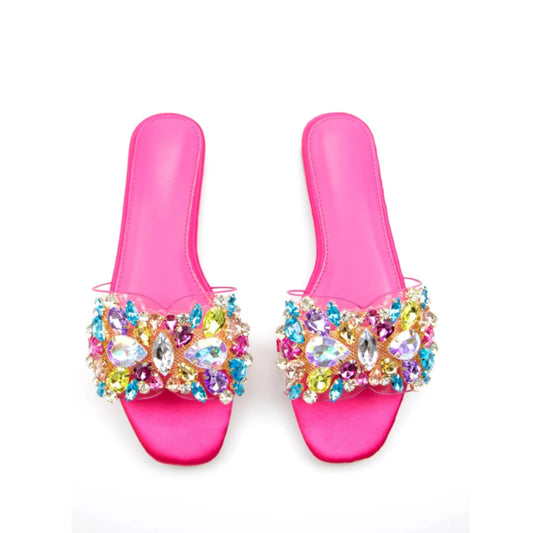 SHEIN - Embellished Slippers