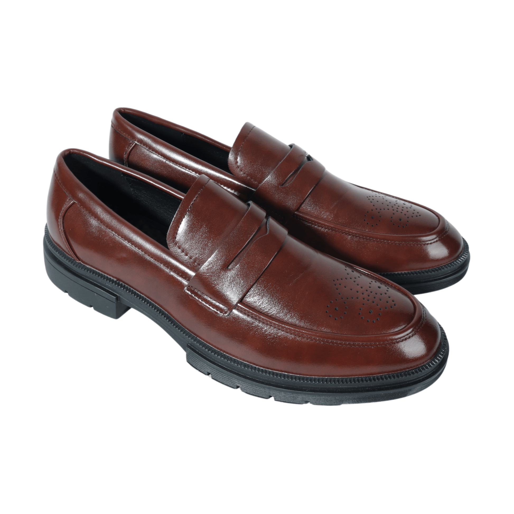 SHEIN Shein Mens Shoes 44 / Brown SHEIN - Faux leather loafers