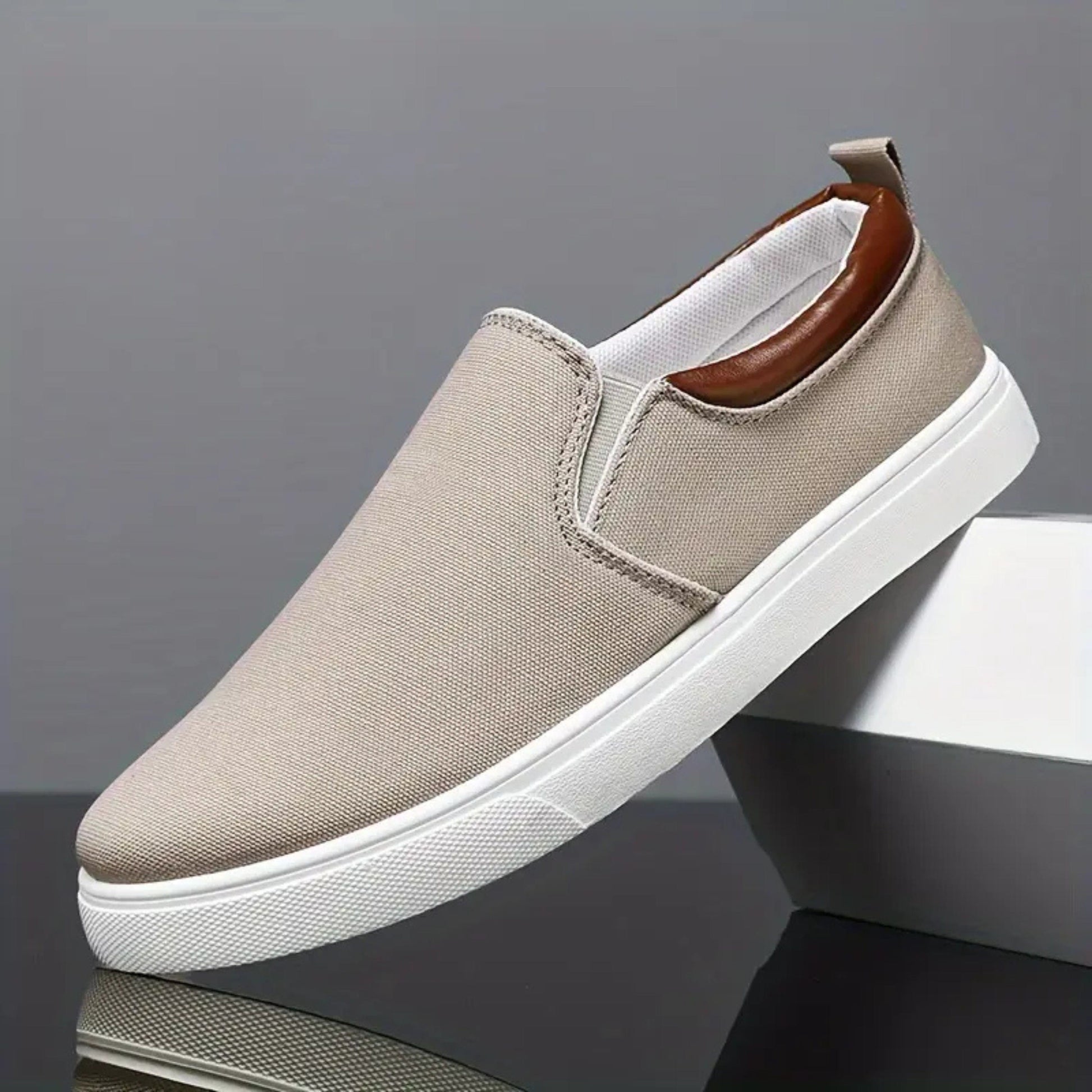 SHEIN Shein Mens Shoes 45 / Beige SHEIN - Plain loafers