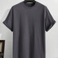 SHEIN Shein Mens Tops XL / Grey SHEIN - Men T-Shirts Fit Crew Neck Drop Shoulder Short Sleeve Graphic Tee Casual