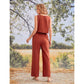 SHEIN Shein Women Sets XXL / Brown / 36 SHEIN - Cotton Blouse pants Set