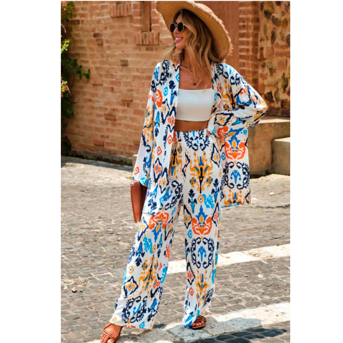 SHEIN Shein Women Sets XL / Multi-Color / 32 SHEIN - Printed Summer set