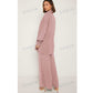 SHEIN Shein Women Sets L / Pink / 40 SHEIN - Shirt & Wide Leg Pants Set