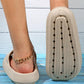 SHEIN Shein Women Sets 38 / Beige SHEIN - Solid Color Casual Thick Sole Waterproof Non-Slip Cloud Slipper