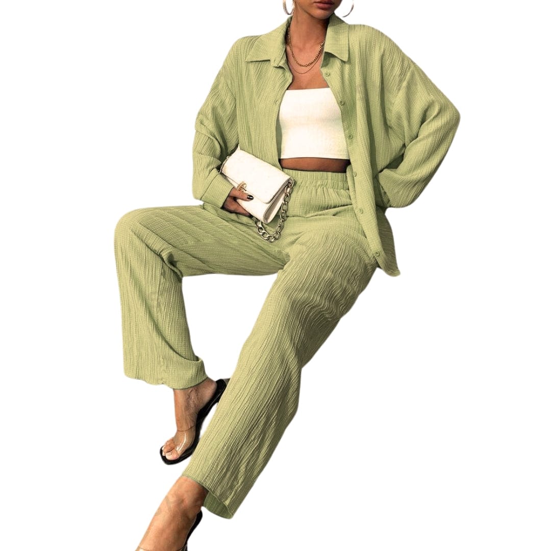 SHEIN Shein Women Sets S / Green SHEIN - Wildara 2pcs Women Office Business Suit