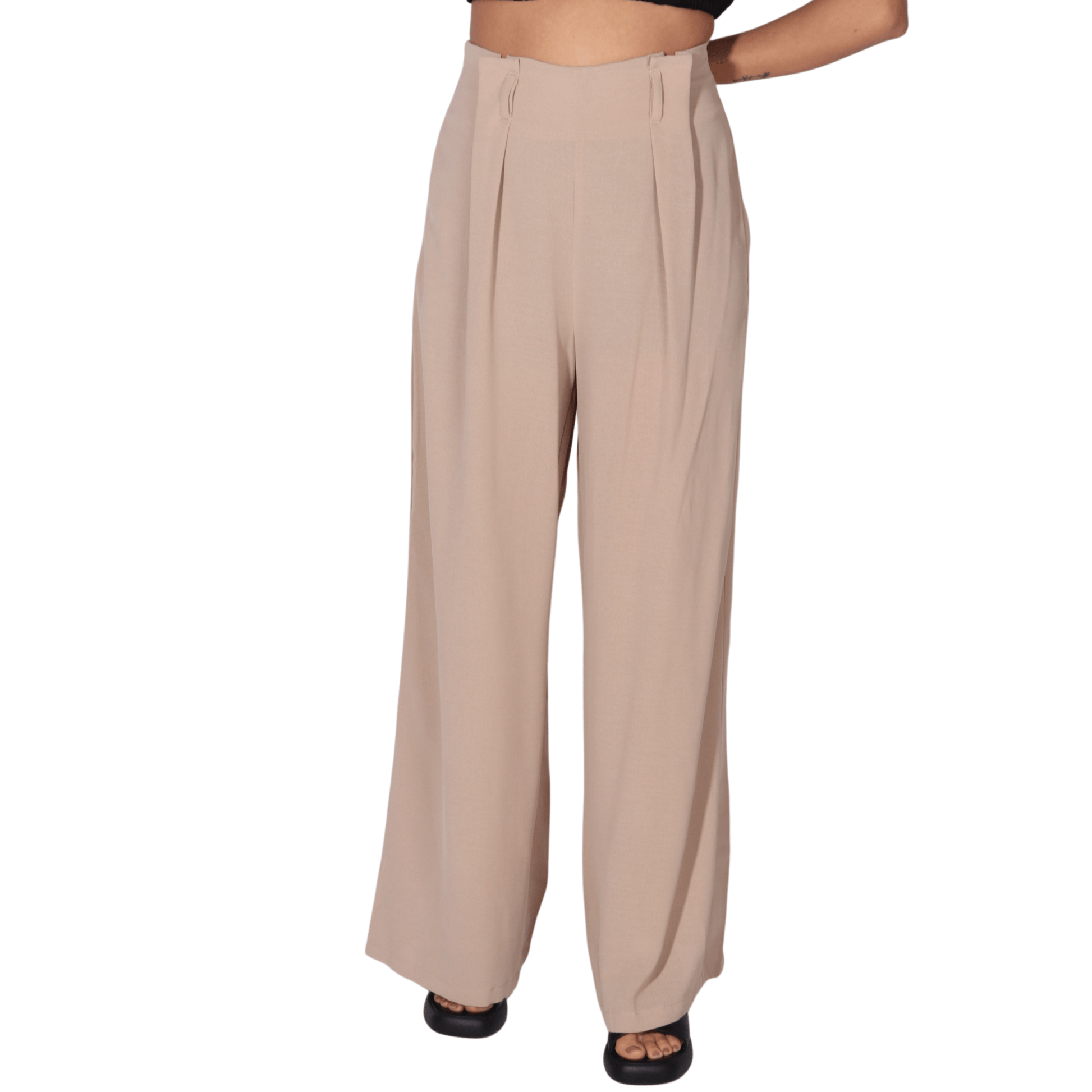 SHEIN Shein Womens Bottoms M / Beige / 38 SHEIN - Casual pants