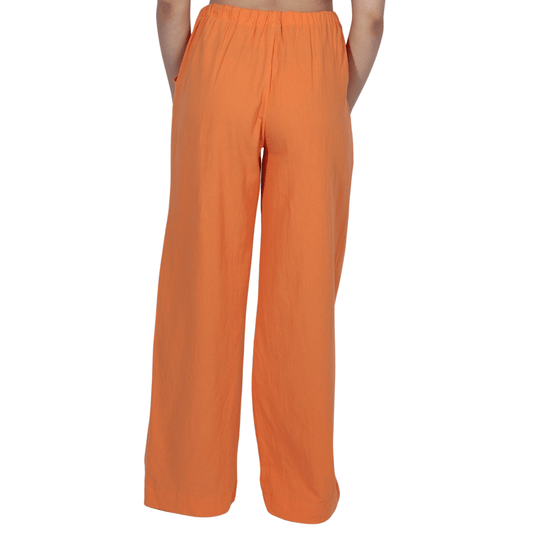 SHEIN Shein Womens Bottoms S / Orange / 36 SHEIN - Elastic Waist Casual Pants