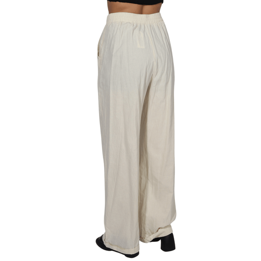 SHEIN Shein Womens Bottoms M / Off-White / 38 SHEIN - Elastic Waist Pant
