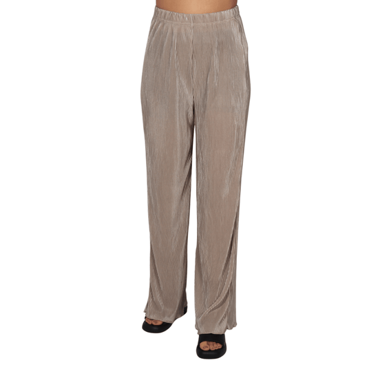 SHEIN Shein Womens Bottoms M / Beige / 28-29 SHEIN - Elastic Waist Pant