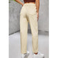 SHEIN Shein Womens Bottoms M / Beige / 38 SHEIN - Elastic waistband denim pants