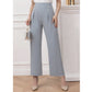 SHEIN Shein Womens Bottoms L / Light blue / 40 SHEIN - Faux button straight leg pants