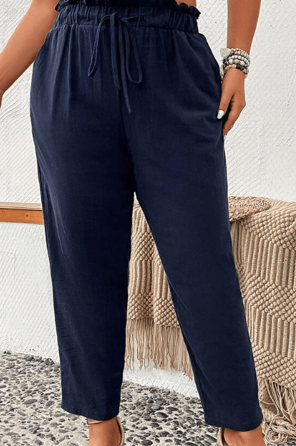 SHEIN Shein Womens Bottoms XXXXL / Navy / 43 SHEIN - High Rise Pants