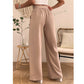 SHEIN Shein Womens Bottoms SHEIN - Paperbag Waist Belted Wide Leg pants