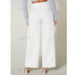 SHEIN Shein Womens Bottoms M / White / 29 SHEIN - PETITE High Waist Wide Leg Pants