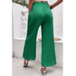 SHEIN Shein Womens Bottoms XXL / Green / 36 SHEIN - Pleated drawstring pants