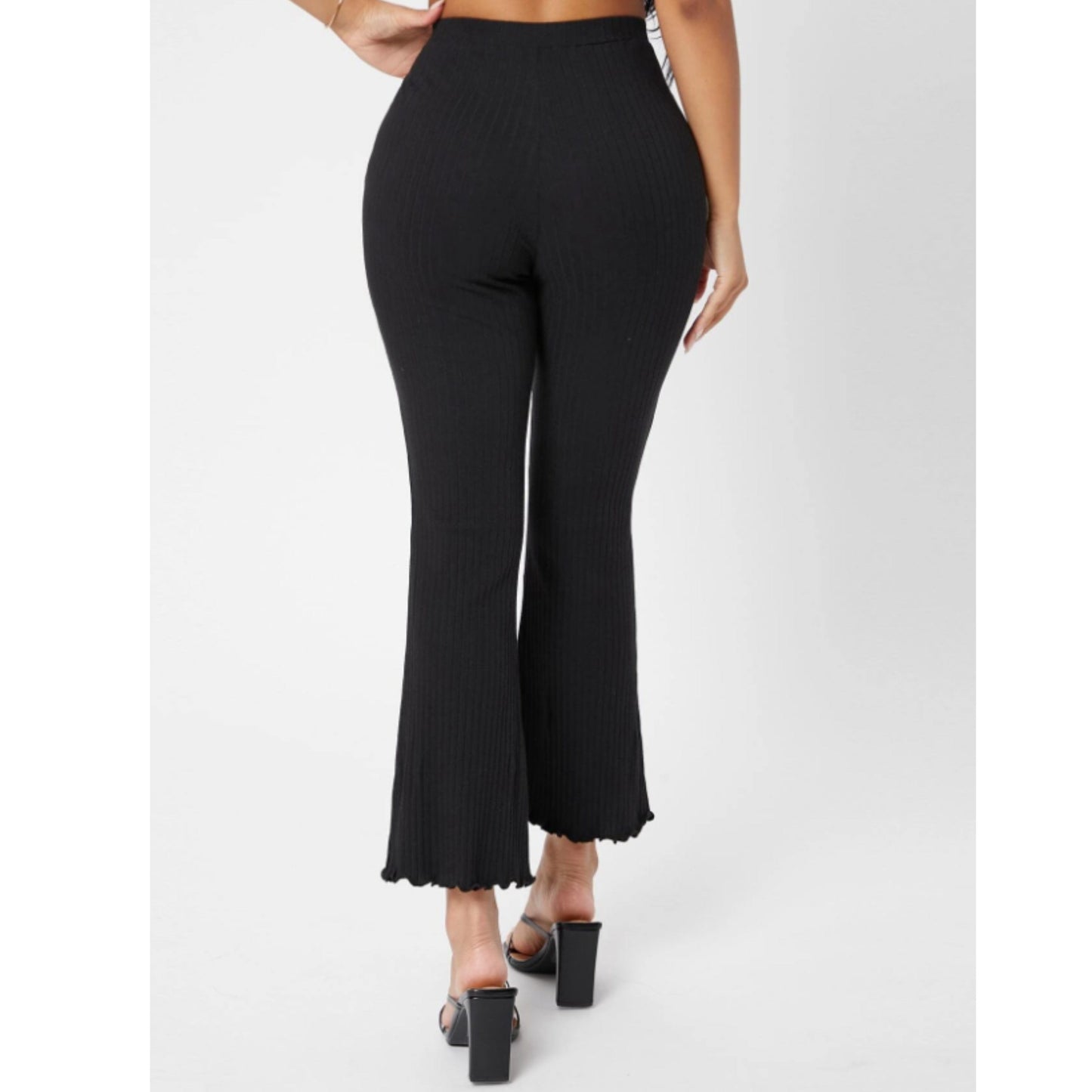 SHEIN Shein Womens Bottoms XL / Black / 44 SHEIN - Pleated elastic wasit pants