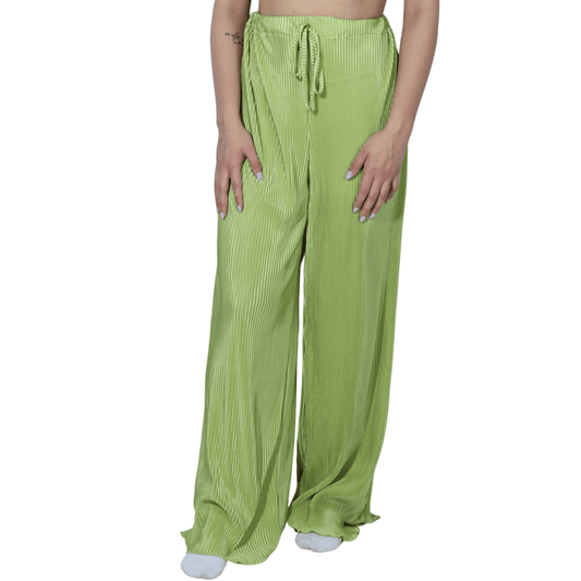 SHEIN Shein Womens Bottoms S / Green / 36 SHEIN - Pleated flowy solid pants