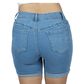 SHEIN Shein Womens Bottoms M / Blue / 28 SHEIN - Rolled Hem Denim Shorts