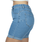 SHEIN Shein Womens Bottoms M / Blue / 28 SHEIN - Rolled Hem Denim Shorts