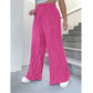 SHEIN Shein Womens Bottoms XXL / Pink / 36 SHEIN - Shiney pleated drawstring pants