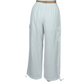 SHEIN Shein Womens Bottoms L / White / 40 SHEIN - Side Pocket Parachute Drawstring Waist Cargo Pant