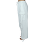 SHEIN Shein Womens Bottoms L / White / 40 SHEIN - Side Pocket Parachute Drawstring Waist Cargo Pant
