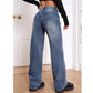 SHEIN Shein Womens Bottoms Tall L / Blue SHEIN - Slant Pocket Wide Leg Jeans
