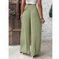 SHEIN Shein Womens Bottoms L / Green / 40 SHEIN - Solid Plisse Wide Leg Pants