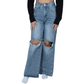 SHEIN Shein Womens Bottoms XS / Blue / 25 SHEIN - Straight Leg Jeans