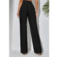 SHEIN Shein Womens Bottoms L / Black / 30 SHEIN - Tall Fold Pleated Straight Leg Pants