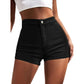 SHEIN Shein Womens Bottoms L / Black / 40/42 SHEIN -  Waist Skinny Denim Shorts