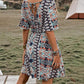 SHEIN Shein Womens Dress S / Multi-Color SHEIN - Allover Print Butterfly Sleeve  Dress